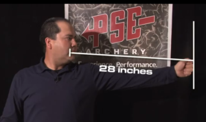 Draw length wall measurement